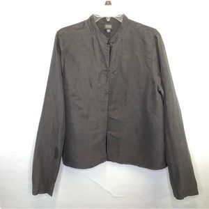 *** Eileen Fisher Black Silk Shirt *** S